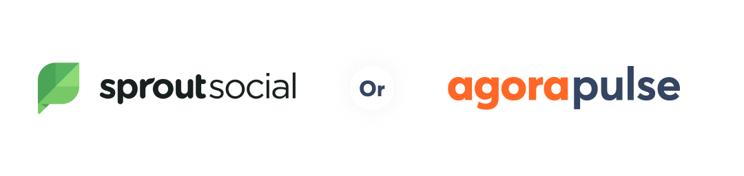 sproutsocial and agorapulse logos