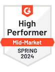Agorapulse High Performer Mid Market Spring 2024