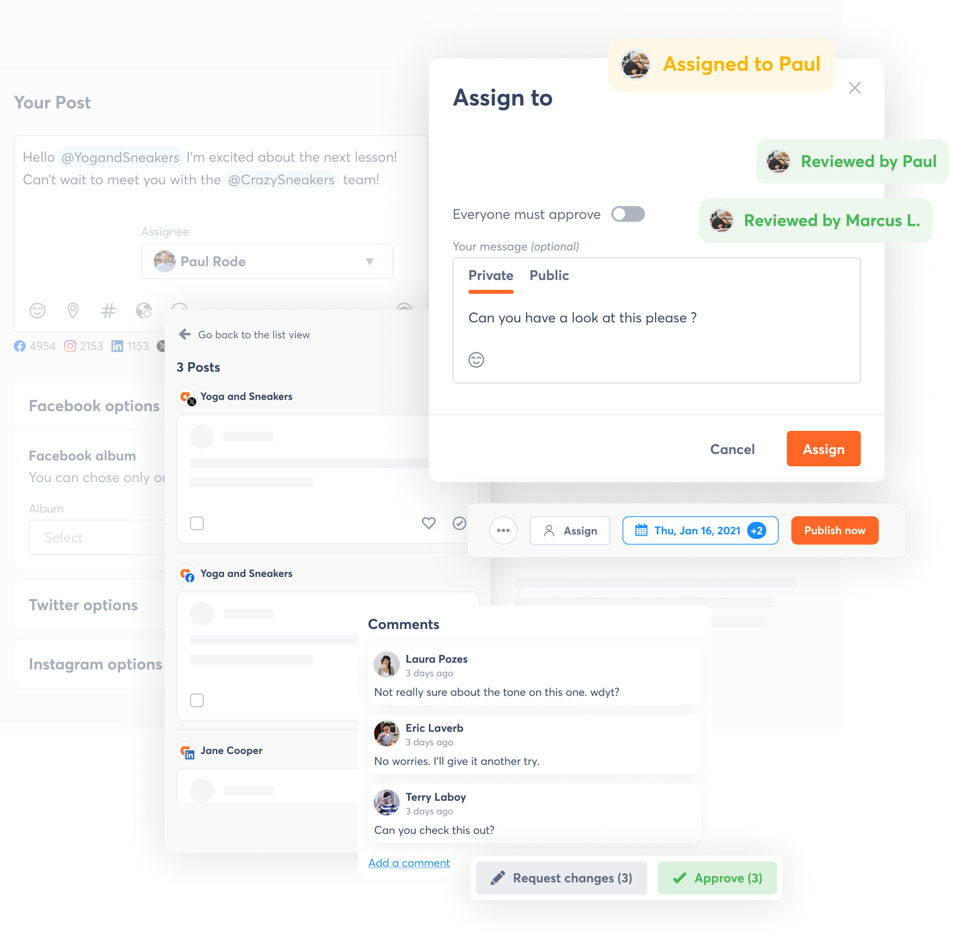 A view of communicate and collaborate with your team